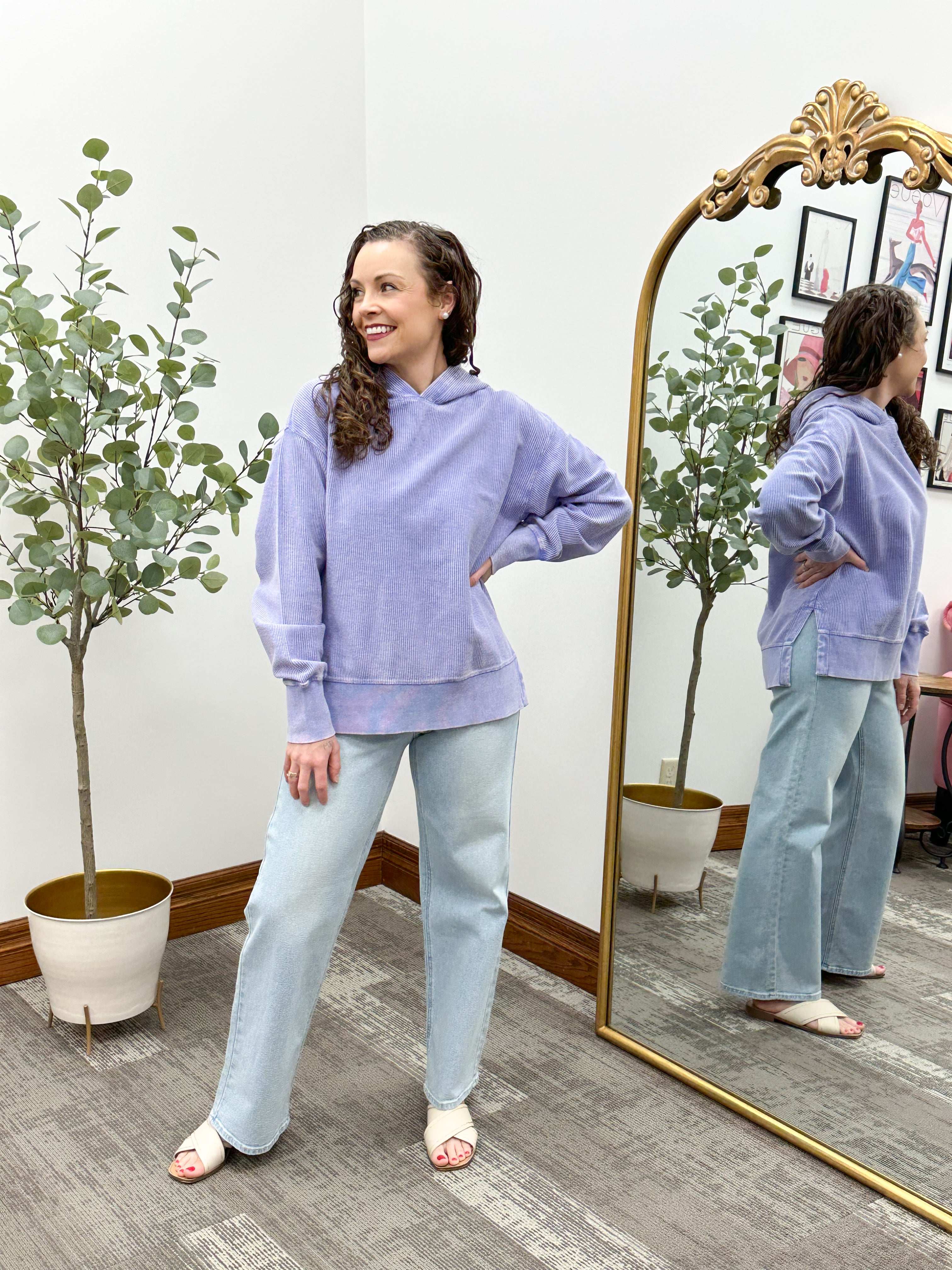 Annie Corded Hooded Pullover