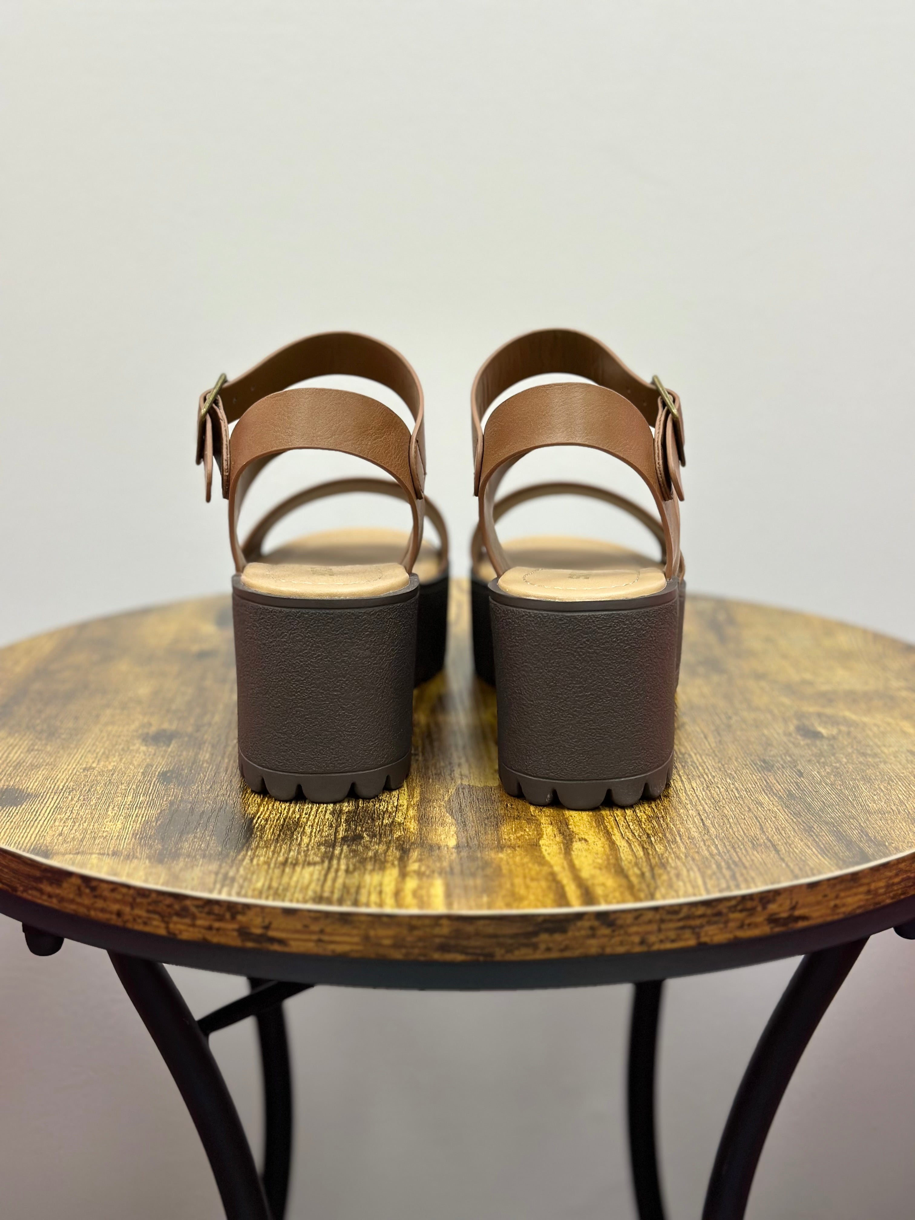 Kate Brown Heeled Sandals