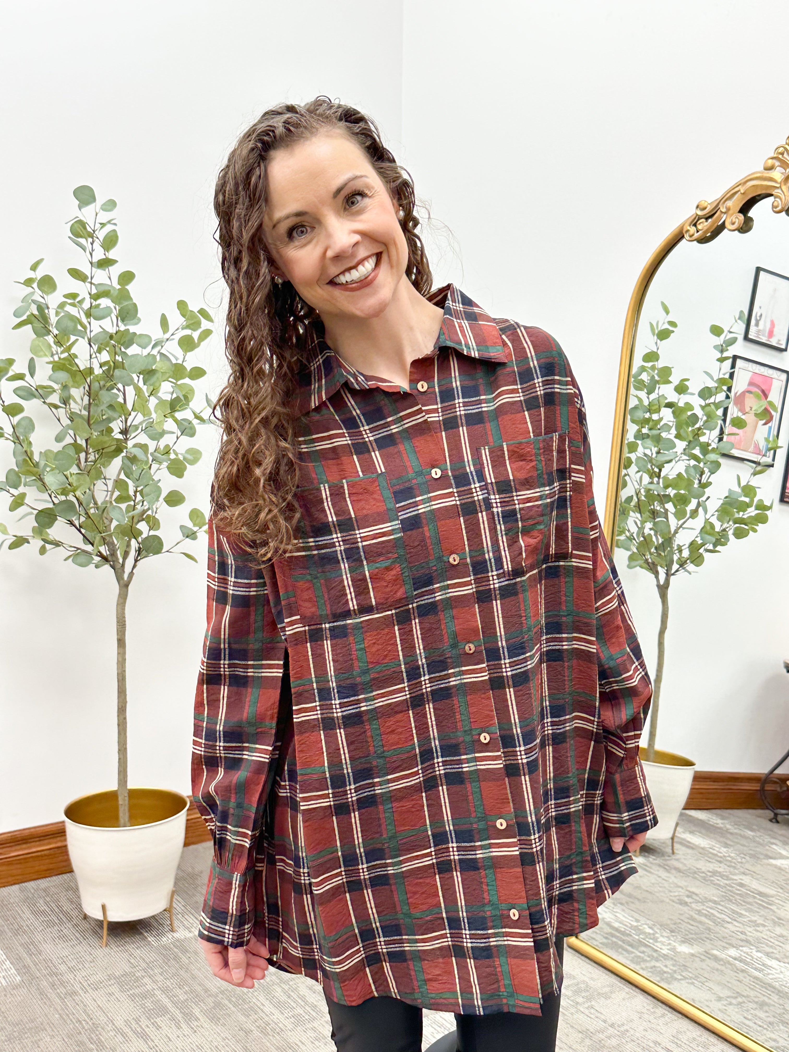 Frankie Long Plaid Shirt