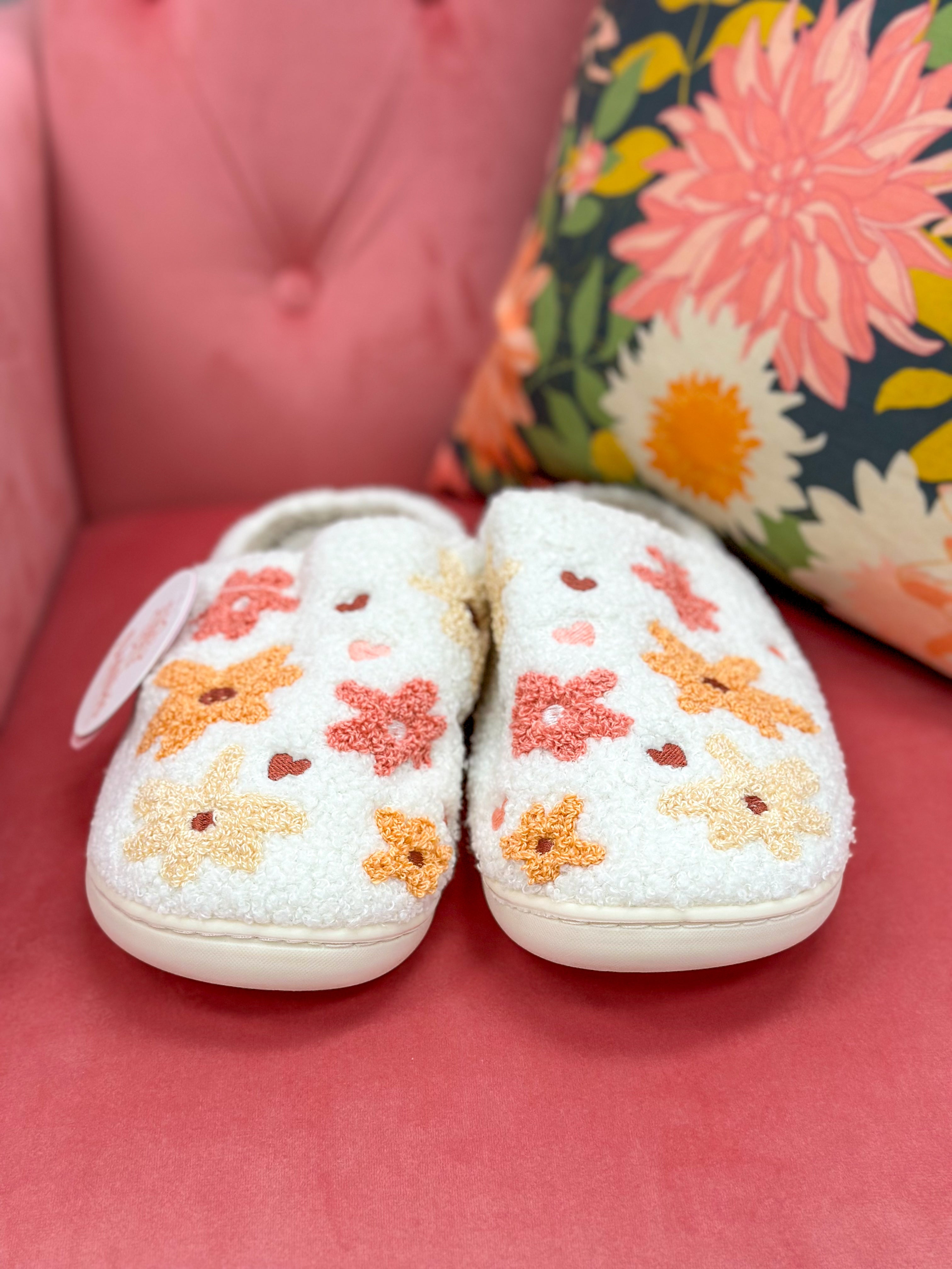 Multi Floral Slippers