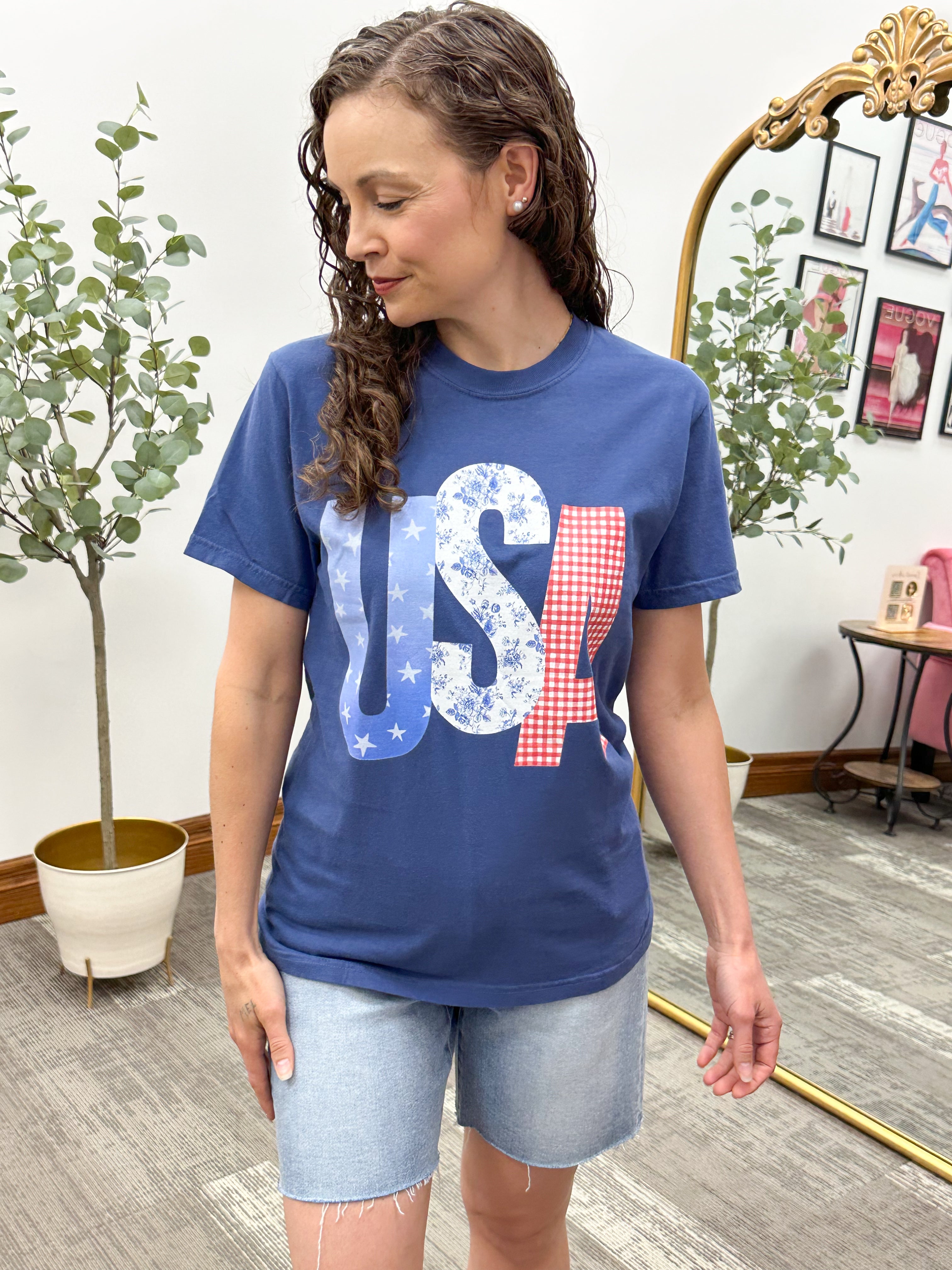 USA Patchwork Graphic Tee