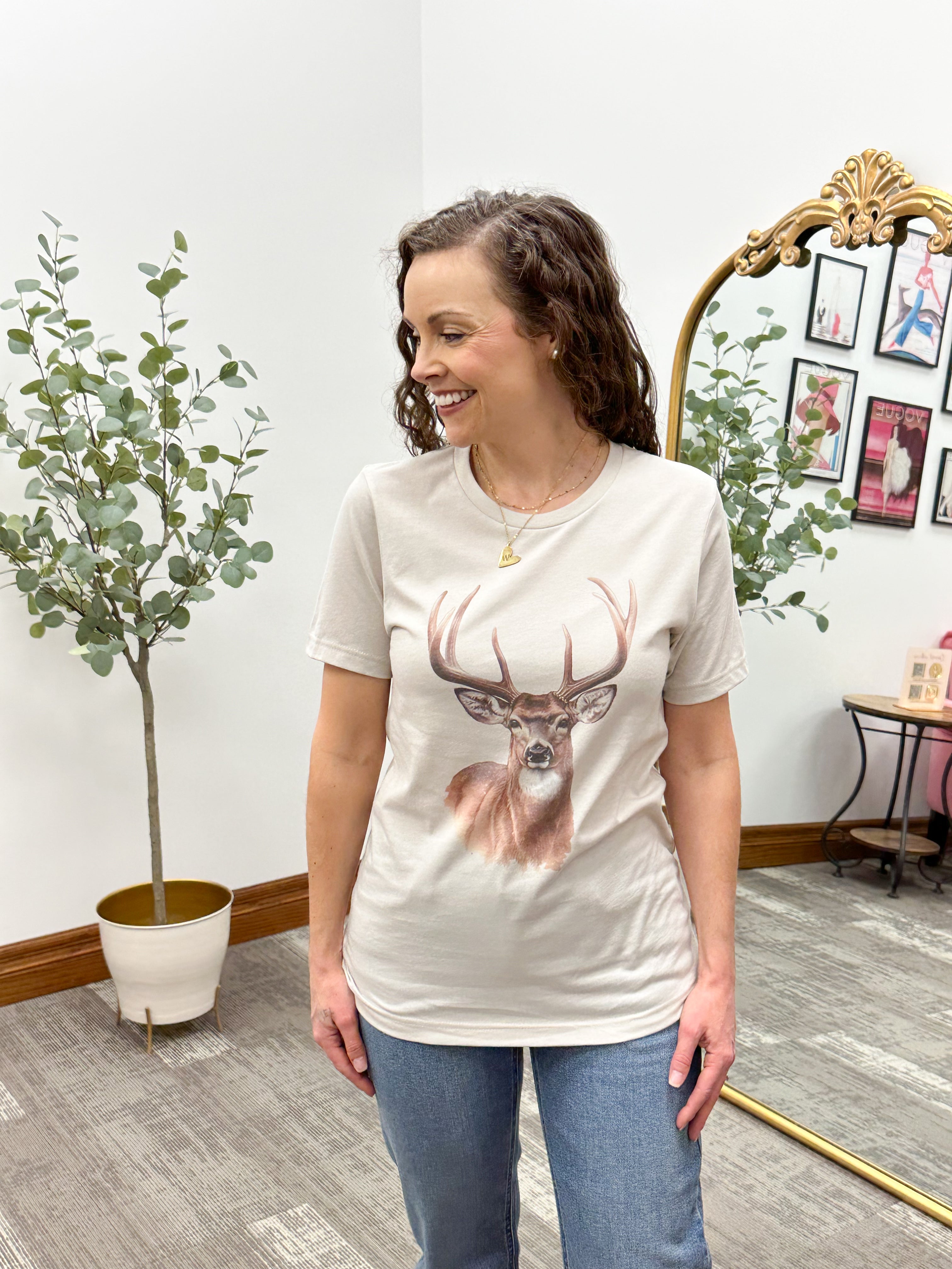 Vintage Buck Short Sleeve Graphic T-Shirt