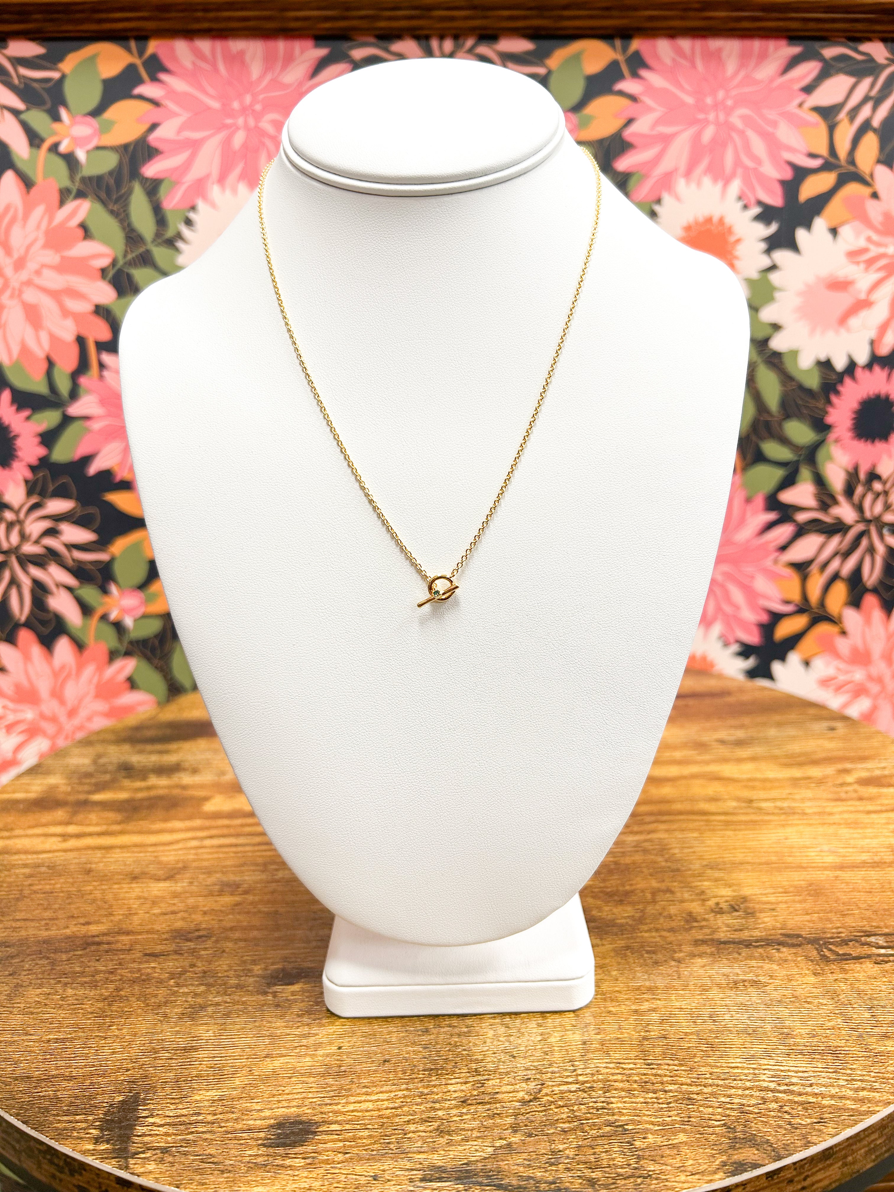 Gold Dipped Toggle Chain Necklace