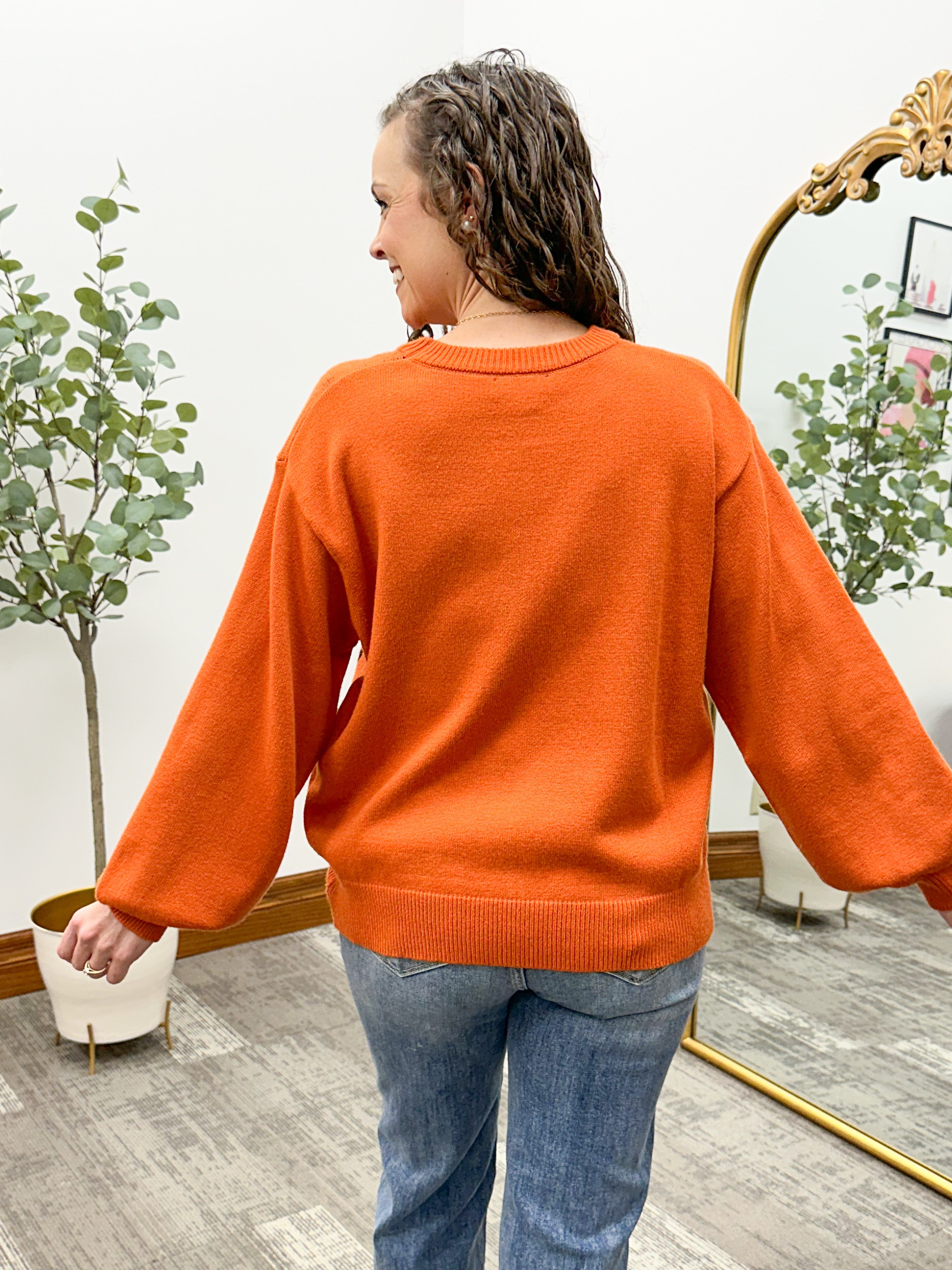 Halloween Pumpkin Sweater