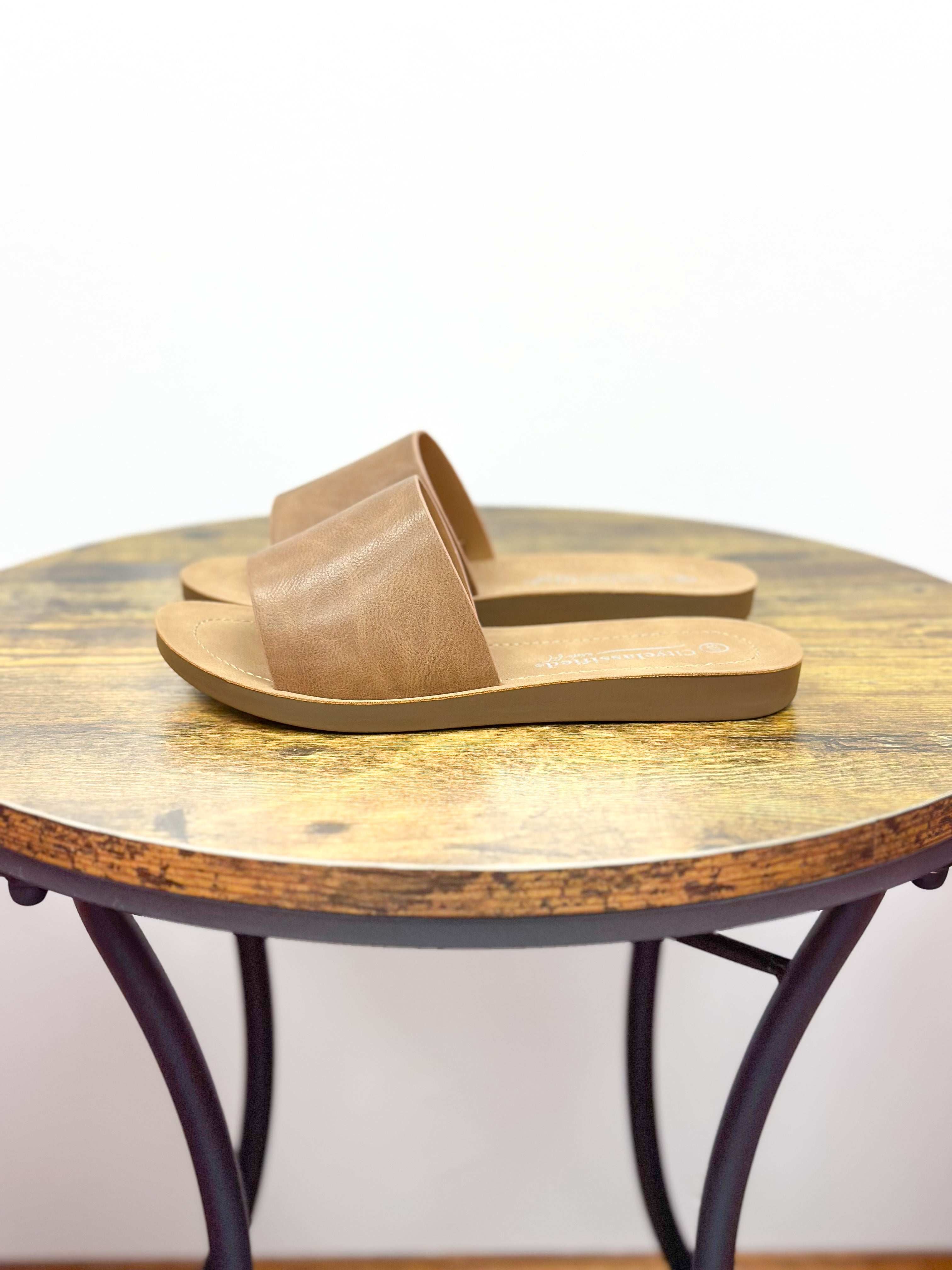 Aurora Tan Wide Fit Sandals