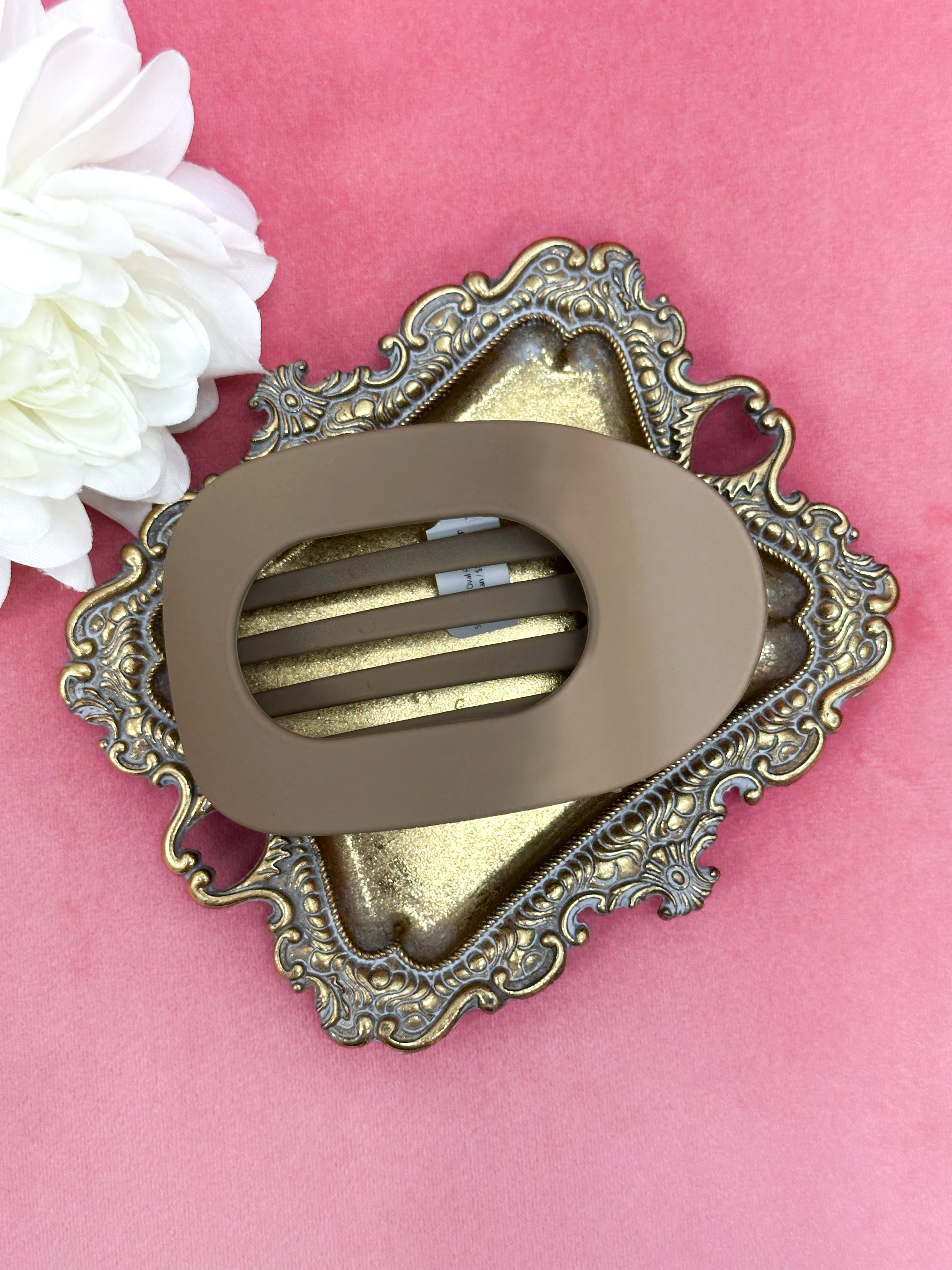 Strong Hold Oval Flat Hair Clip