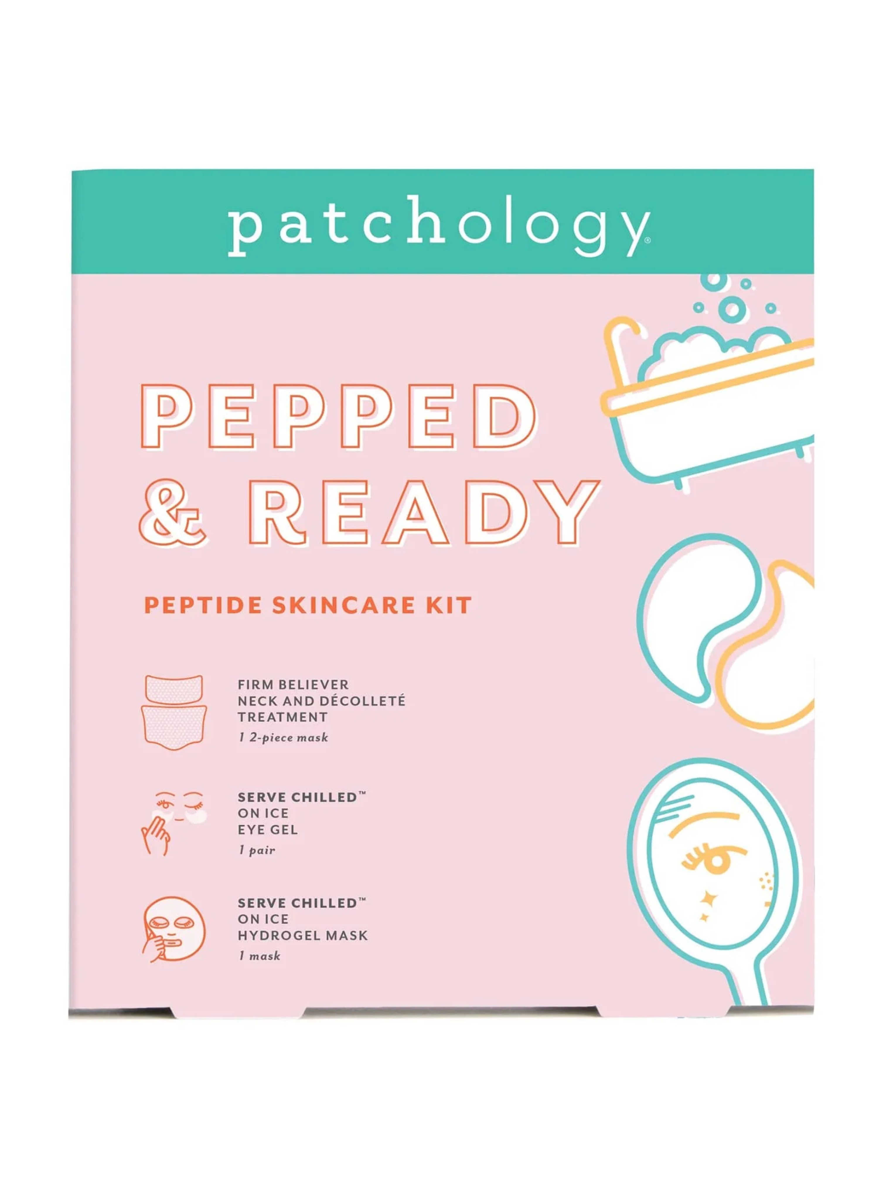 Patchology Pepped & Ready Peptide Skincare Kit