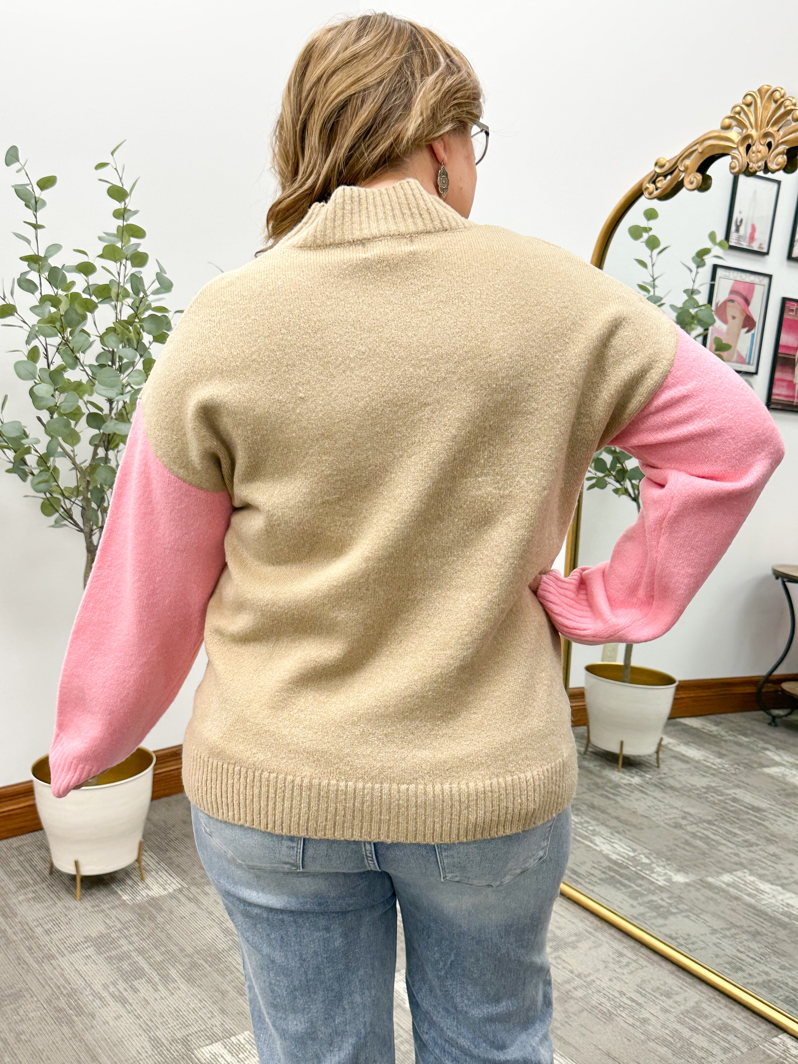 Melissa Color Block Sweater