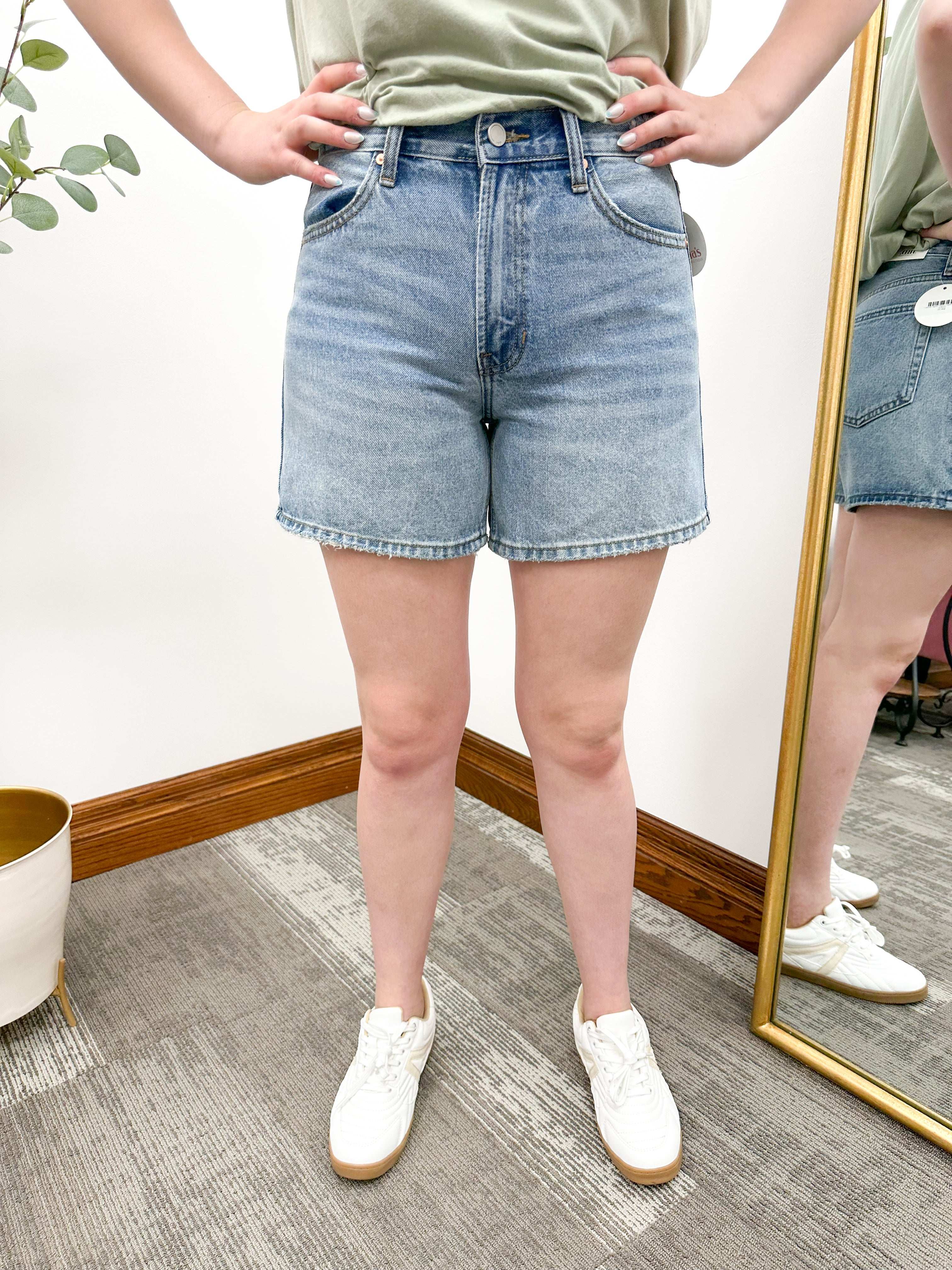 JBD Medium Wash Longer Length Shorts