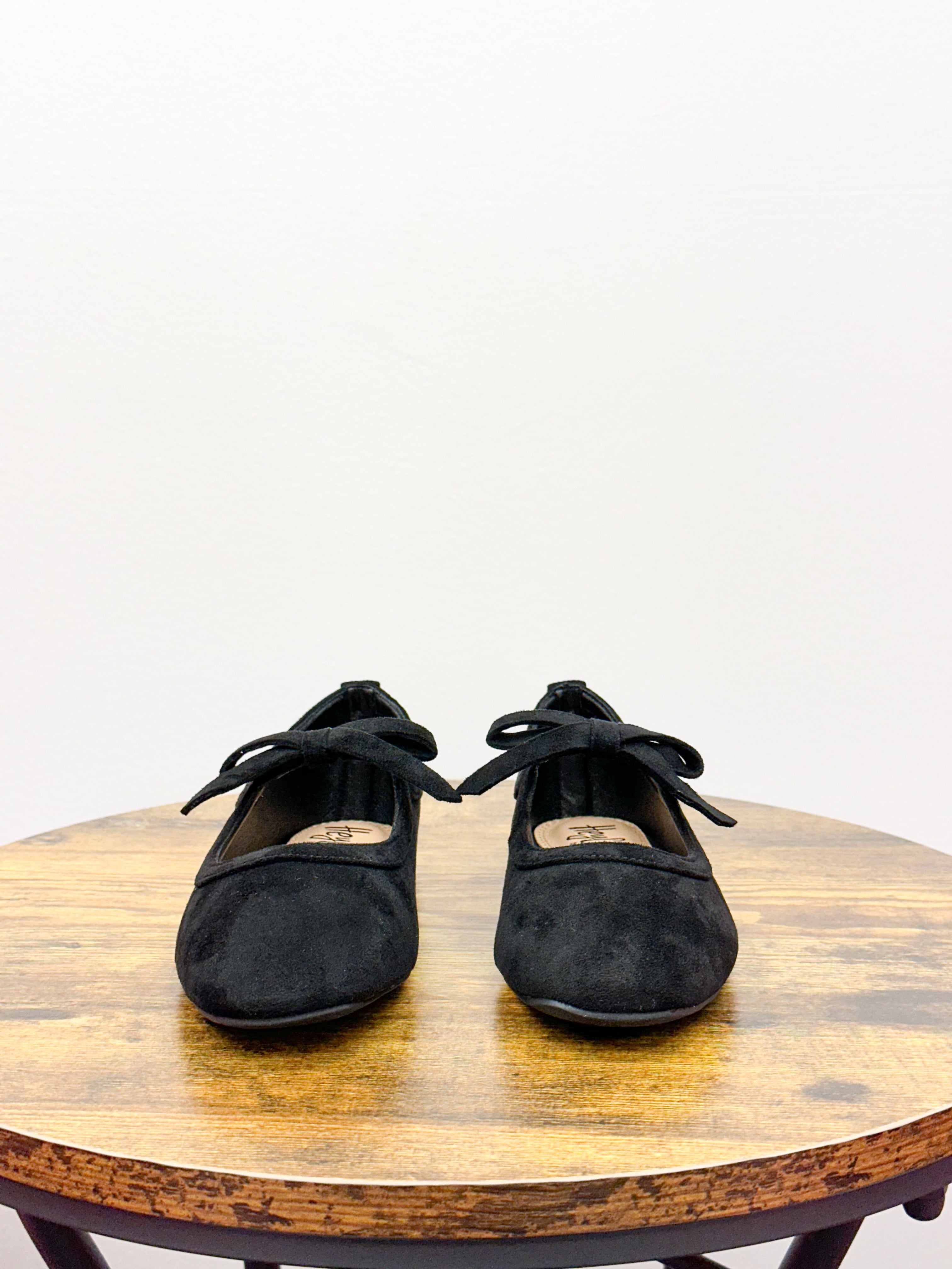 Corkys Black Layover Ballet Flats