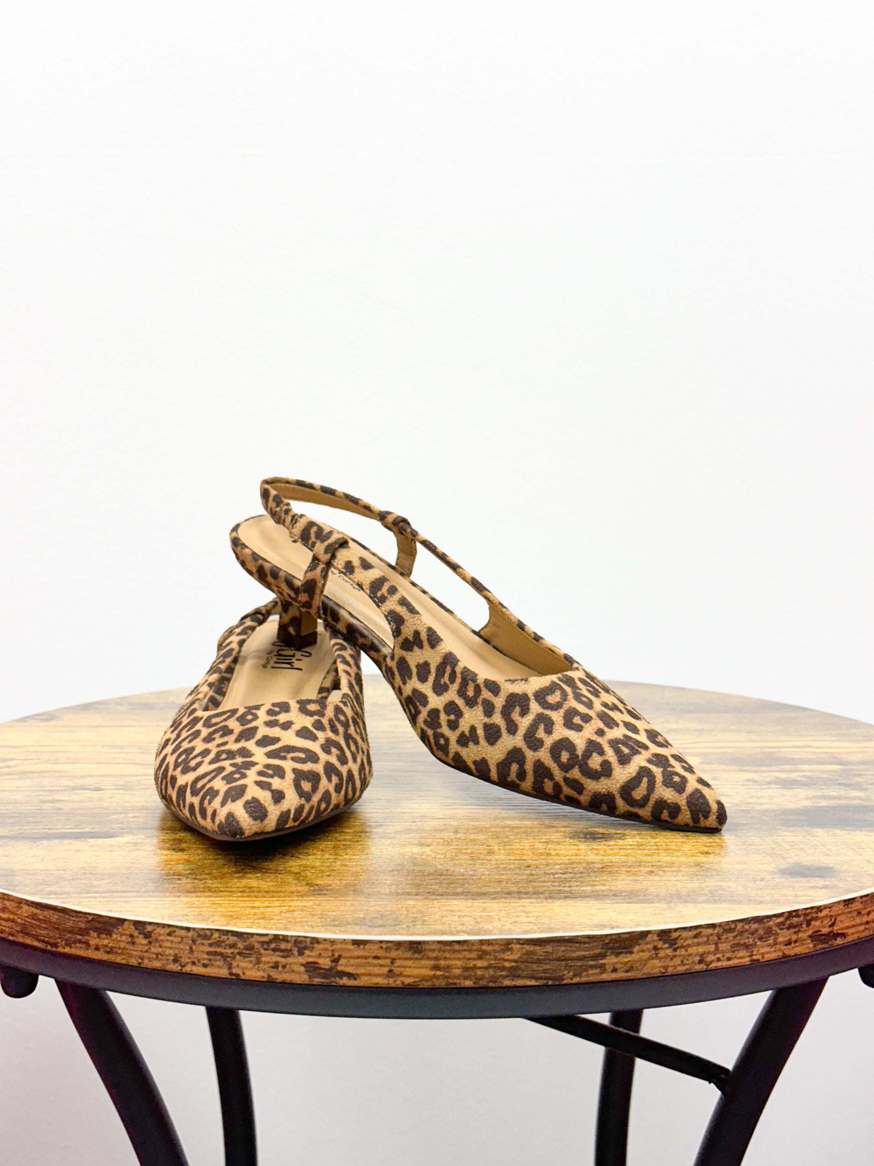 Corkys Kit N Caboodle Leopard Kitten Heels, Leopard Print Kitten Heels