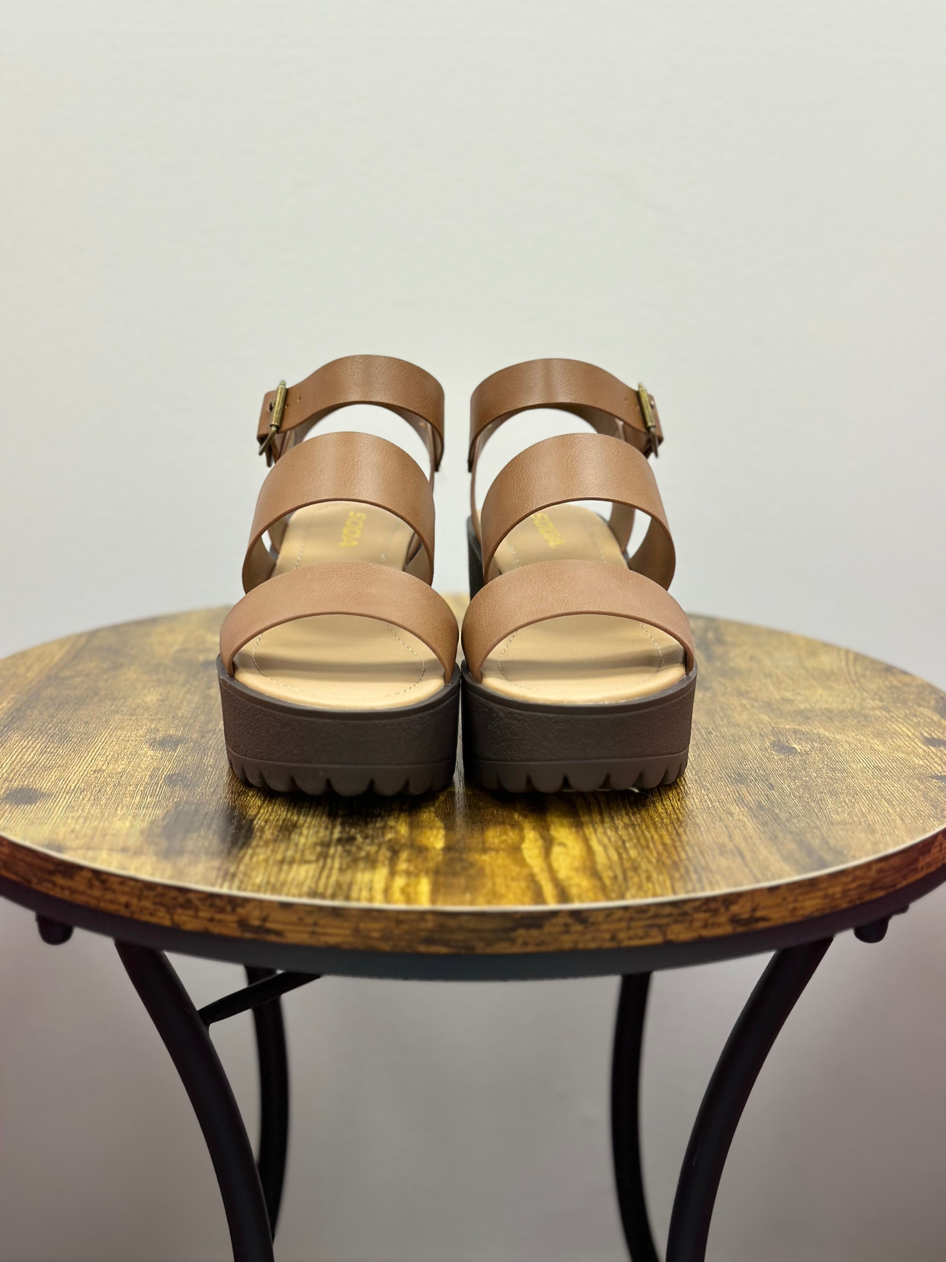 Kate Brown Heeled Sandals