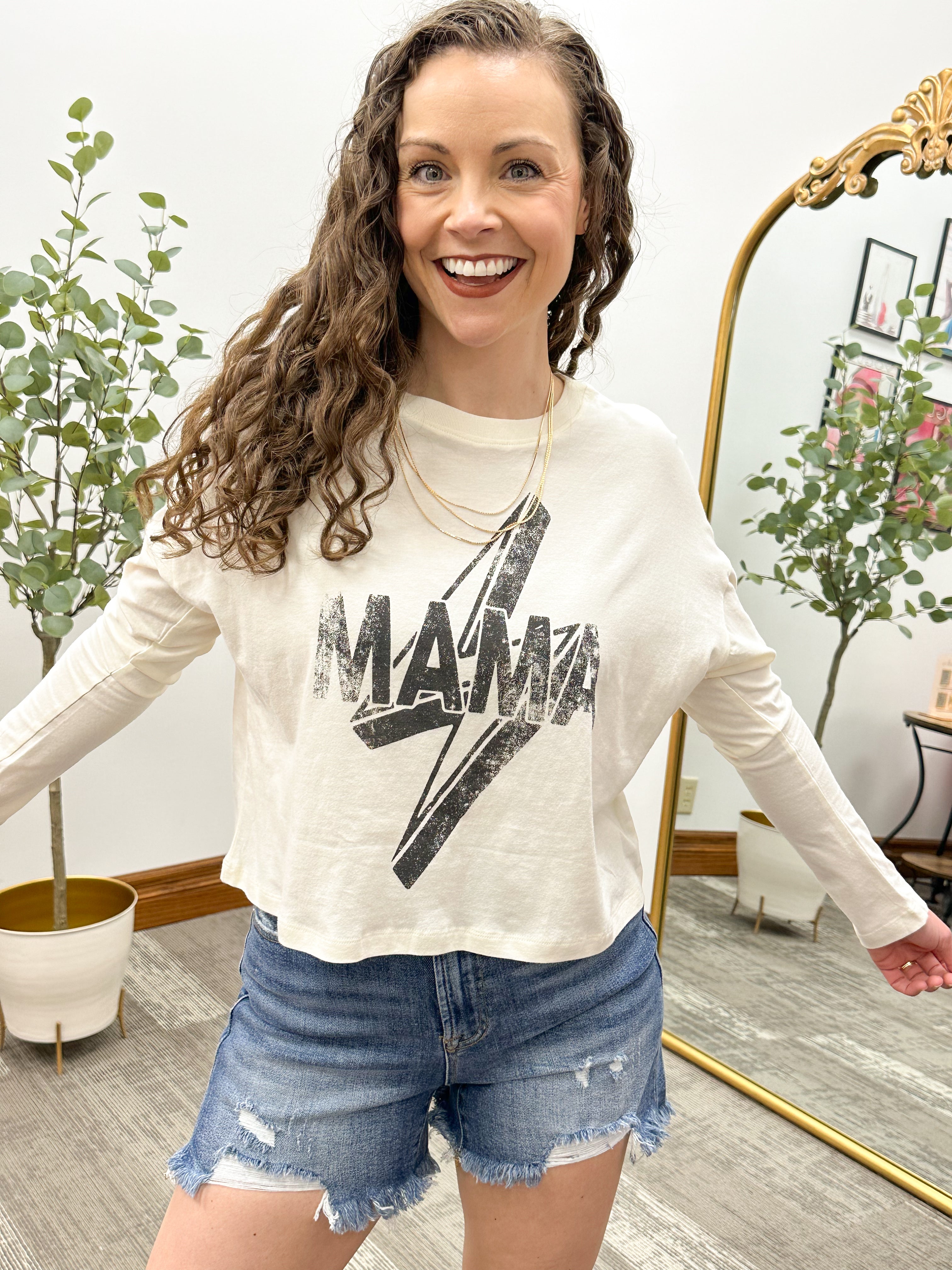 MAMA Lightning Bolt Graphic Tee