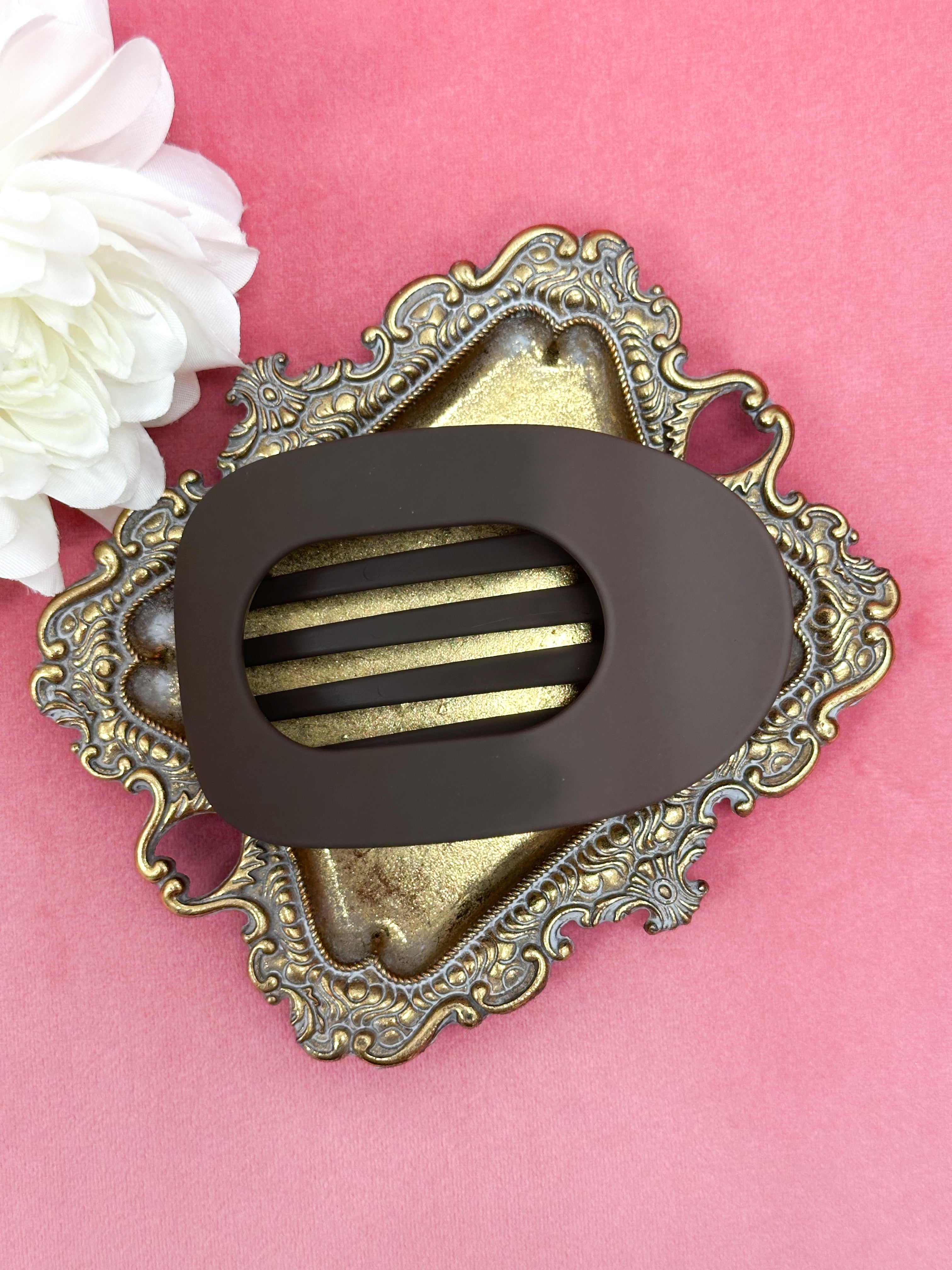 Strong Hold Oval Flat Hair Clip