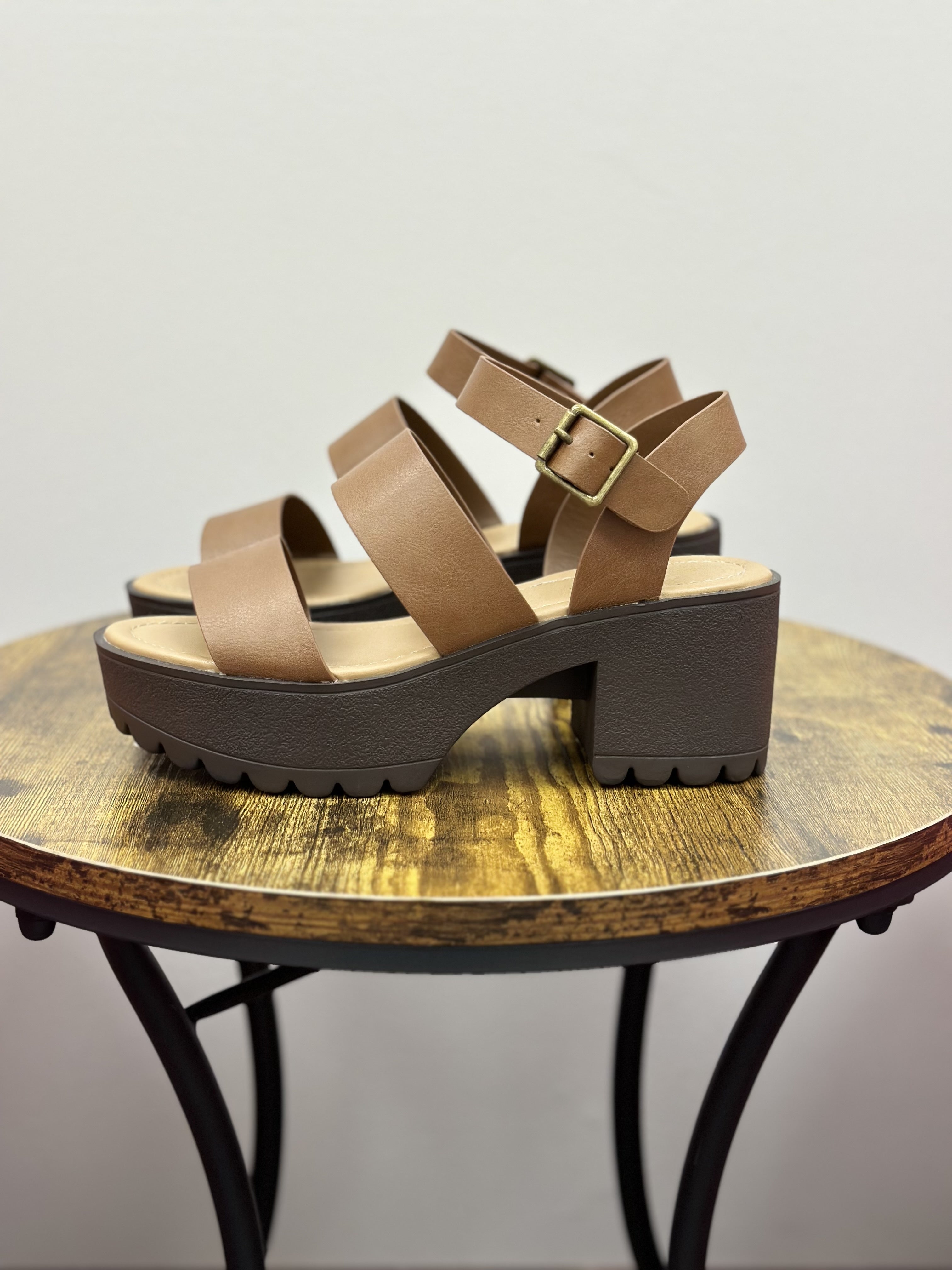 Kate Brown Heeled Sandals