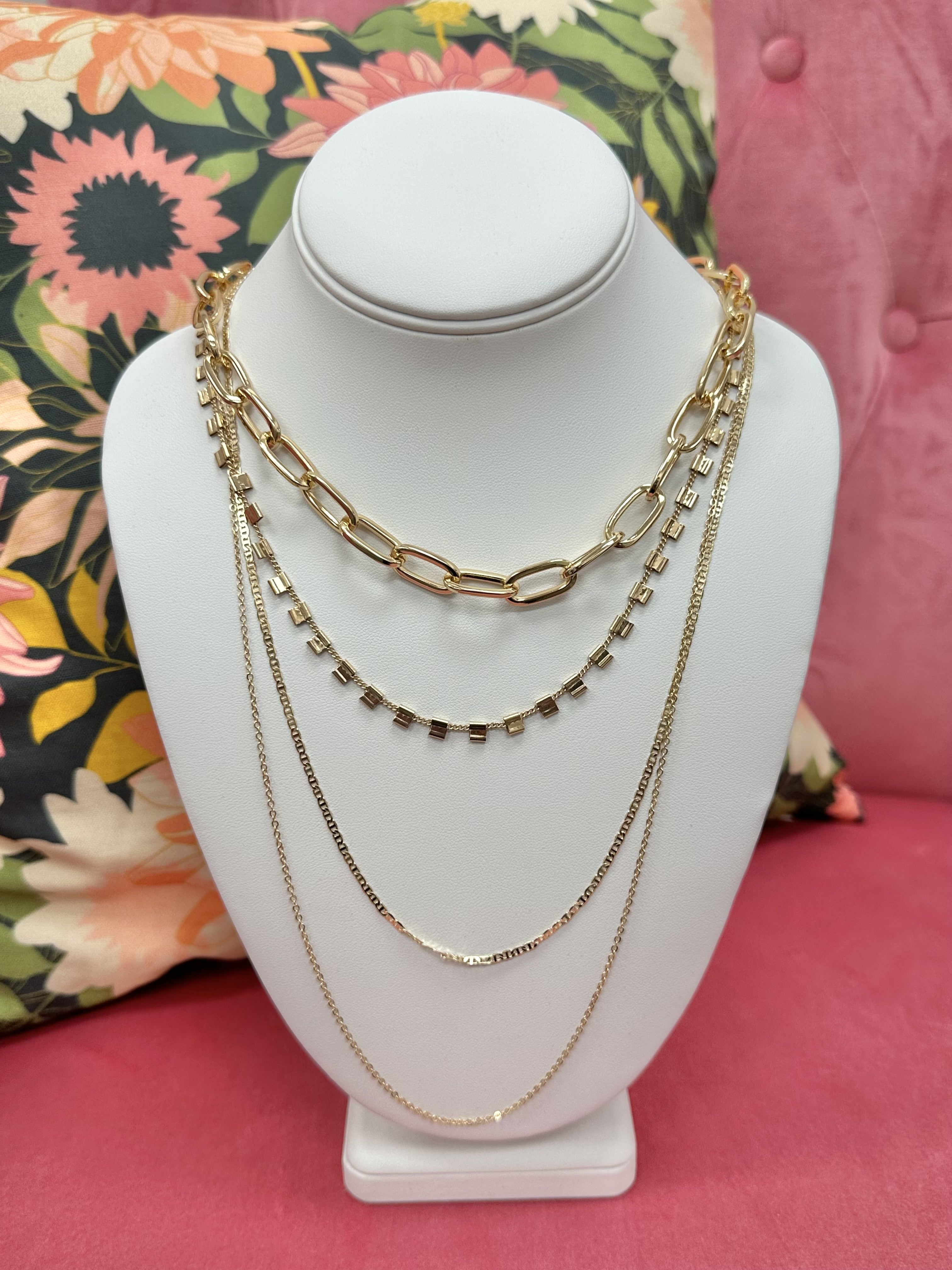 Chunky Chain Layered Necklace