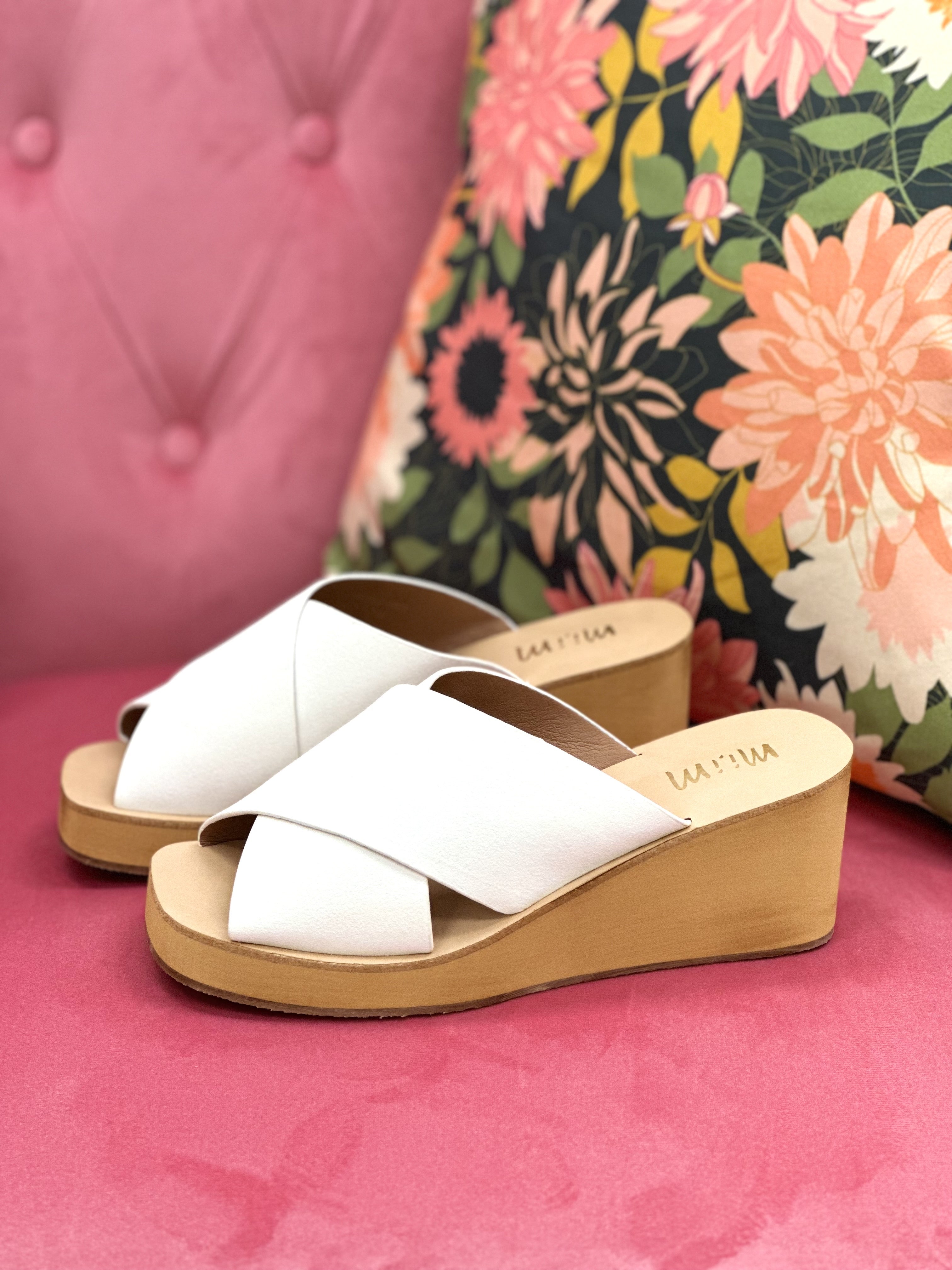 Shayna Criss Cross Wedge Sandal